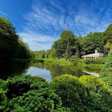 Domek W Glebi Lasu Nad Stawem Wierszyno Exteriér fotografie